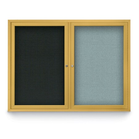 United Visual Products Corkboard, Rubber Backing/Satin, 72" X 36" UV407-SATIN-RUBBER
